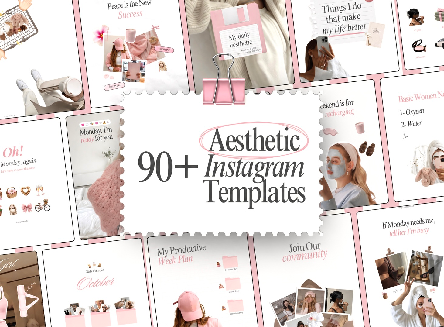iOS Core Pink Aesthetic Girly · Canva
